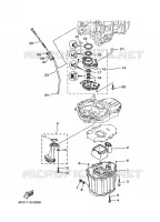 VENTILATEUR D'HUILE pour Yamaha LF250T Counter Rotation, Electric Starter, Remote Control, Power Trim & Tilt, Shaft 25