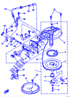 DEMARREUR pour Yamaha 8C 2 Stroke, Manual Starter, Tiller Handle, Manual Tilt de 1996