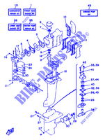 KIT DE REPARATION 1 pour Yamaha 8C 2 Stroke, Manual Starter, Tiller Handle, Manual Tilt de 1996