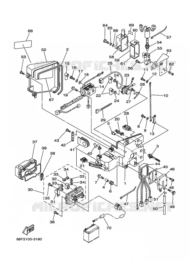 ELECTRIQUE 3 Yamaha OUTBOARD ENGINES 200hp (147.1kW) 2003 LZ200  LZ200NETOX