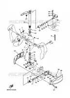 SUPPORT 2 pour Yamaha Z150T Electric Start, Power Trim & Tilt, Remote Control, Shaft 25