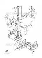 SUPPORT 2 pour Yamaha Z150Q 2 Stroke, High Pressure Direct injection, Electric Starter, Remote Control, Power Trim & Tilt de 2001