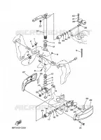 SUPPORT 2 pour Yamaha VZ200T VMAX Seris, Electric Start, Power Trim & Tilt, Remote Control, Shaft 20