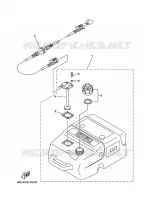 RESERVOIR A ESSENCE pour Yamaha 9.9F Manual Starter, Tiller Handle, Manual Tilt, Pre-Mixing, Shaft 20