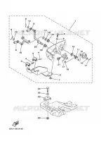BOITIER DE COMMANDE A DISTANCE pour Yamaha 9.9F Manual Starter, Tiller Handle, Manual Tilt, Pre-Mixing, Shaft 15