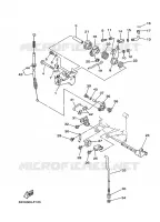 COMMANDE D'ACCELERATEUR pour Yamaha 9.9F Manual Starter, Tiller Handle, Manual Tilt, Pre-Mixing, Shaft 15