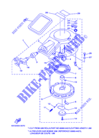 DEMARREUR pour Yamaha 9.9F 2 Stroke, Manual Starter, Tiller Handle, Manual Tilt, Pre-Mixing de 2007
