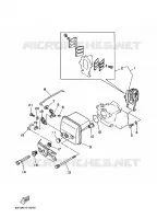 ADMISSION pour Yamaha 9.9F Manual Starter, Tiller Handle, Manual Tilt, Pre-Mixing, Shaft 15