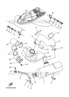 ECHAPPEMENT 2 pour Yamaha GP800A-B de 2003