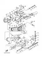 ECHAPPEMENT 1 pour Yamaha GP800Y de 2000