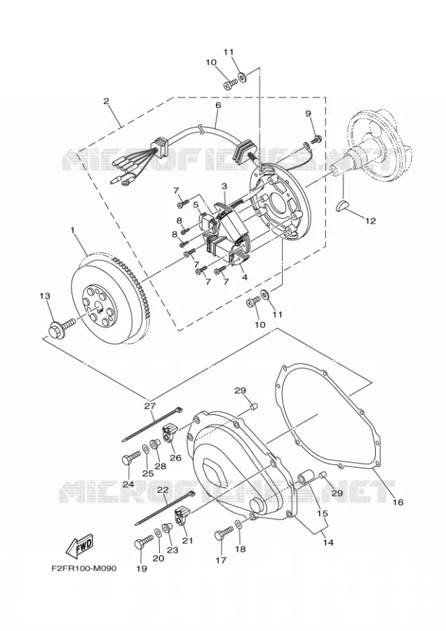 GENERATEUR Yamaha Waverunner 70016 2016 SJ700B-R '16  SJ700B-R '16