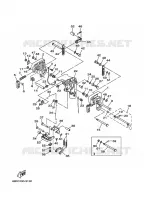 ARAIGNEE pour Yamaha E15D Enduro, Manual Starter, Tiller Handle, Manual Tilt, Pre-Mixing de 2003