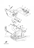 COMMANDE D'ACCELERATEUR pour Yamaha E15D Enduro, Manual Starter, Tiller Handle, Manual Tilt, Pre-Mixing de 2003