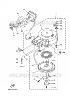 DEMARREUR pour Yamaha E15D Enduro, Manual Starter, Tiller Handle, Manual Tilt, Pre-Mixing de 2003