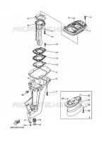 FOURREAU   FUT pour Yamaha E15D Enduro, Manual Starter, Tiller Handle, Manual Tilt, Pre-Mixing de 2003