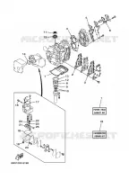 KIT DE REPARATION 1 pour Yamaha E15D Enduro, Manual Starter, Tiller Handle, Manual Tilt, Pre-Mixing de 2003