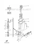 KIT DE REPARATION 2 pour Yamaha E15D Enduro, Manual Starter, Tiller Handle, Manual Tilt, Pre-Mixing de 2003