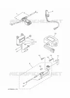PIÈCES OPTIONNELLES pour Yamaha E8D Enduro, Manual Starter, Tiller Handle, Manual Tilt, Pre-Mixing, Shaft 20