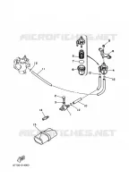 CARBURATEUR pour Yamaha E8D Enduro, Manual Starter, Tiller Handle, Manual Tilt, Pre-Mixing, Shaft 20