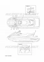 ETIQUETTE pour Yamaha VX1050B-R de 2016