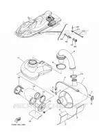 ECHAPPEMENT 4 pour Yamaha VX1100B-L de 2012