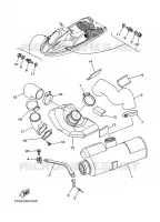 ECHAPPEMENT 3 pour Yamaha GP1300R  de 2004
