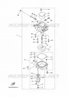 CARBURATEUR pour Yamaha F13.5A Electric Starter, Remote Control, Power Tilt, Shaft 15