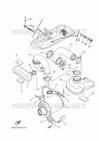 ECHAPPEMENT 3 pour Yamaha VX1800A-R de 2016