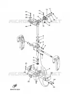 SUPPORT 2 pour Yamaha F15 Electric Start, Power Trim & Tilt, Remote Control, Shaft 20