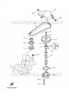 POMPE A HUILE pour Yamaha F15A Manual Starter, Tiller Handle, Manual Tilt, Shaft 15