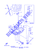 VENTILATEUR D'HUILE pour Yamaha F15A Electric Starter, Tiller Handle, Manual Tilt, Shaft 15