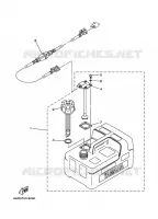 RESERVOIR A ESSENCE 1 pour Yamaha F15A 4 Stroke de 2002
