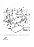CAPOT INFERIEUR pour Yamaha F15A 4 Stroke de 2002