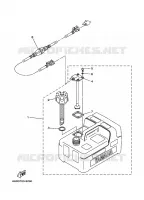 RESERVOIR A ESSENCE 1 pour Yamaha F15A 4 Stroke de 2002