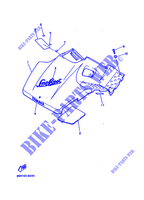 COUVERCLE CARROSSERIE AVANT pour Yamaha SNOSCOOT de 1989