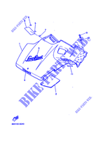 COUVERCLE CARROSSERIE AVANT pour Yamaha SNOSCOOT de 1989