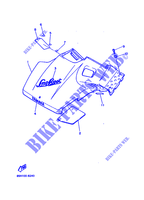 COUVERCLE CARROSSERIE AVANT pour Yamaha Snoscoot_Electric Start de 1988