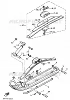 SKI pour Yamaha BRAVO de 1990