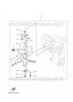 POIGNEE DE DIRECTION pour Yamaha F15C Manual Starter, Tiller Handle, Manual Tilt, Shaft 15