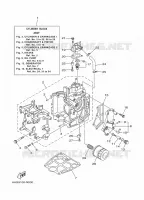 CYLINDRE / CARTER MOTEUR 1 pour Yamaha F15C Manual Starter, Tiller Handle, Manual Tilt, Shaft 20