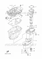 FOURREAU   FUT pour Yamaha F15C Electric Starter, Remote Control, Power Tilt, Shaft 20