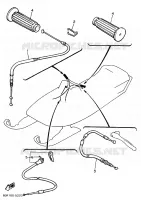 CABLE DE COMMANDE pour Yamaha BRAVO 250 de 1988
