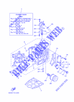 CYLINDRE / CARTER MOTEUR 1 pour Yamaha F15C Electric Starter, Remote Control, Manual Tilt, Shaft 20