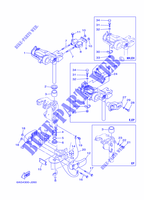 SUPPORT 3 pour Yamaha F15C Electric Starter, Remote Control, Manual Tilt, Shaft 20