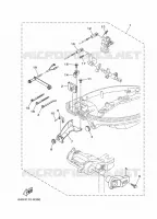 BOITIER DE COMMANDE A DISTANCE pour Yamaha F15C Manual Starter, Tiller Handle, Manual Tilt, Shaft 15