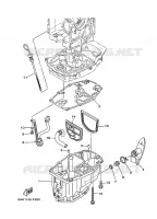 VENTILATEUR D'HUILE pour Yamaha F15C Manual Starter, Tiller Handle, Manual Tilt, Shaft 15