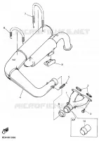 ECHAPPEMENT pour Yamaha VMAX 500 de 1995