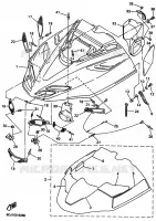 COUVERCLE CARROSSERIE AVANT pour Yamaha VENTURE 500 XL de 1999