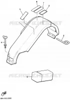 PROTECTION ET BOITE DE RANGEMENT pour Yamaha VT480E de 1992