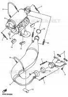 ECHAPPEMENT pour Yamaha VMAX 500 XT de 1999